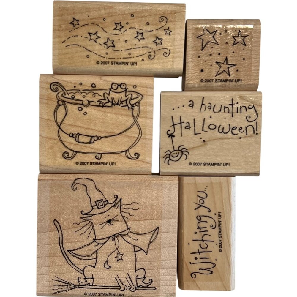 Stampin Up! 2007 Haunting Halloween Rubber Stamp Set